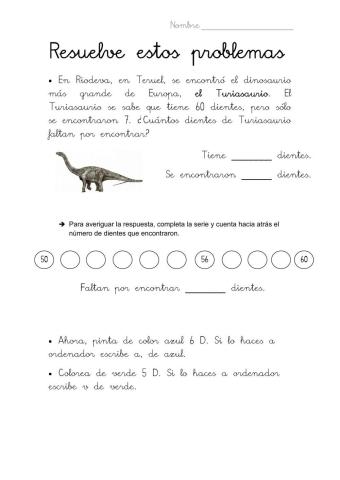 Resuelve estos problemas jurásicos