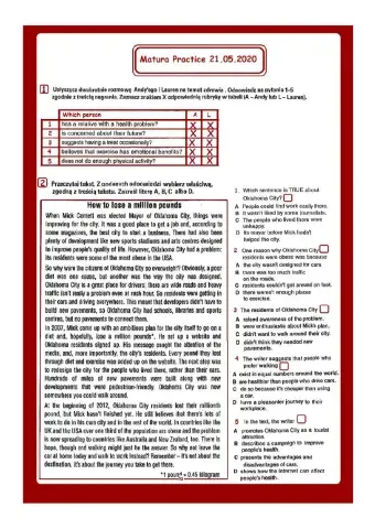 21.05.2020 Matura Practice