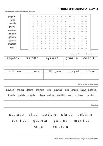 Ortografia ll-y ficha4