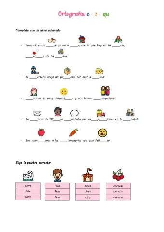 Ortografia c-qu-z