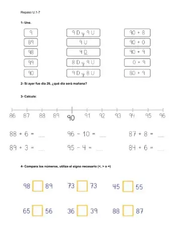 Matemáticas 1ºep