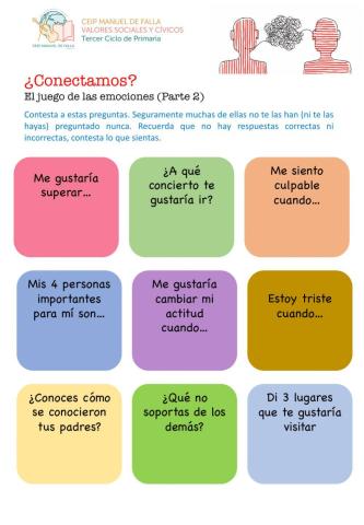 ¿Conectamos? El juego de las emociones 2