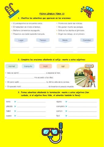 Adverbios y gentilicios