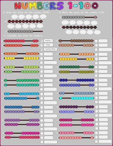 Numbers 1-100