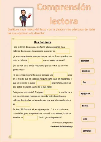 Ficha comprensión lectora