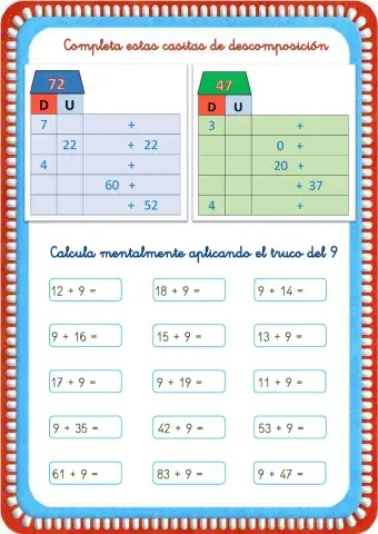 Cálculo mental y descomposición