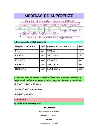 Medidas de superficie
