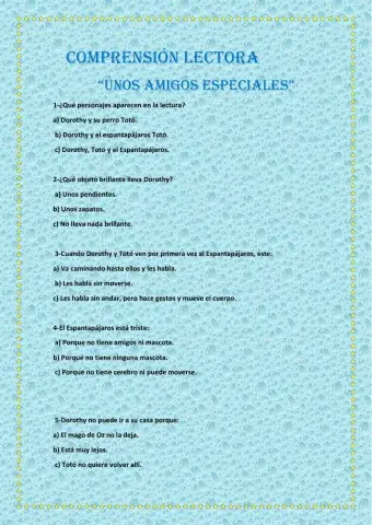 Comprensión lectora