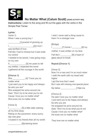 Saf - no matter what - calum scott