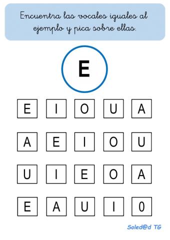 Letra E