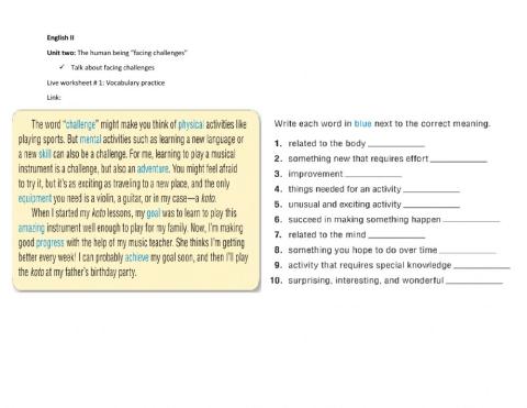 The human being “facing challenges”