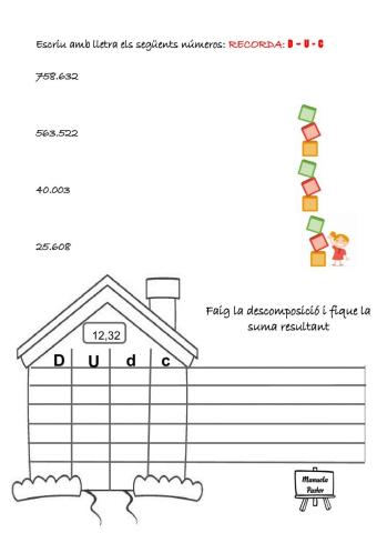 Escriptura números i descomposició