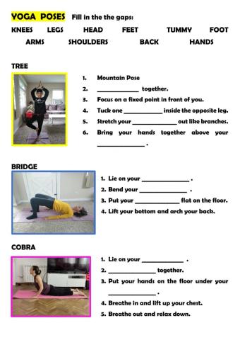 Yoga poses