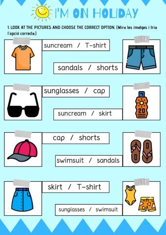 Unit 6 i'm on holiday (vocabulary)