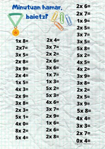 Minutuan hamar, baietz?2