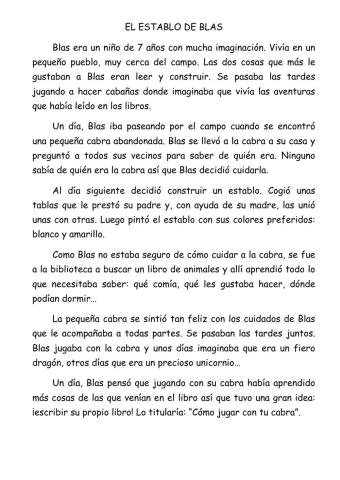 Lectura comprensiva