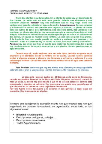 Descripción de lugares