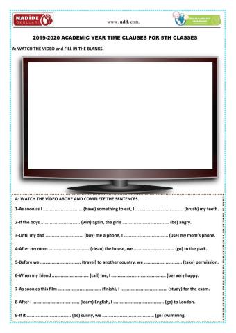 5th Grades Time Clauses
