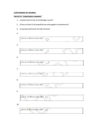 Preguntas de canarias