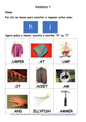Phonics 7: H-J