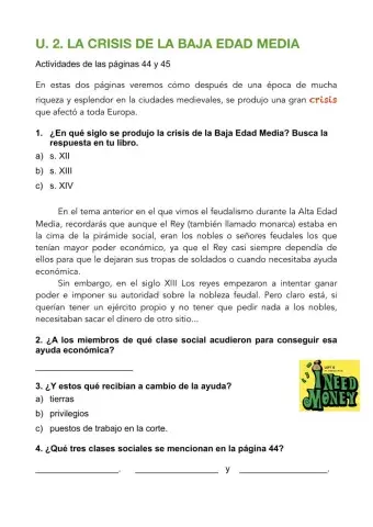 La crisis de la Baja Edad Media