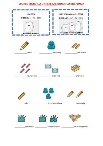 There is - There are