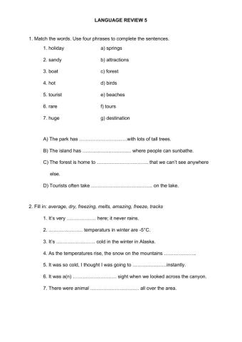 Language review 5