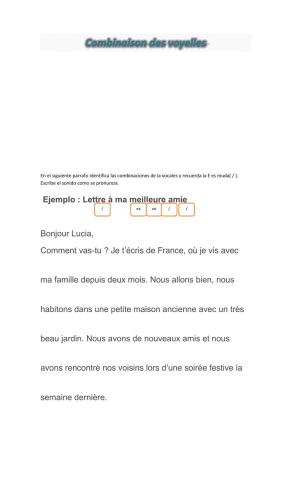 Combinaison des voyelles