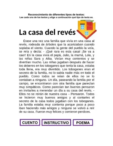 Reconocimiento de tipos de textos