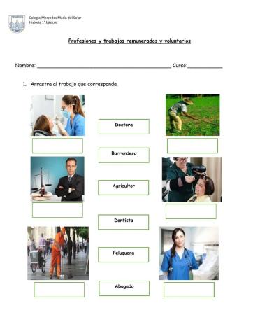 Trabajos remunerados y voluntarios