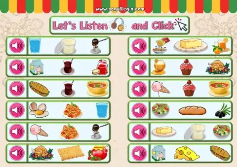 4.10. Food and Drinks - Let’s Listen and Click 1