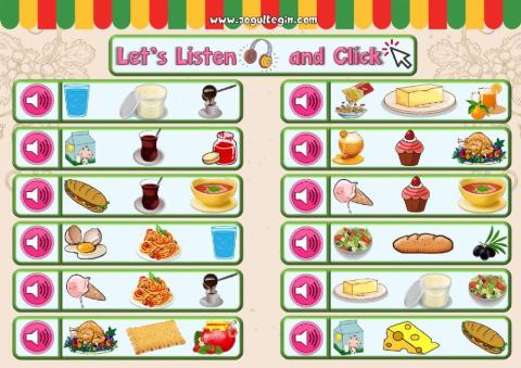 4.10. Food and Drinks - Let’s Listen and Click 1