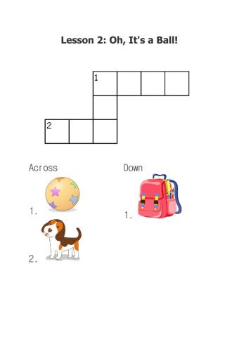 Lesson 2 Practice Crossword