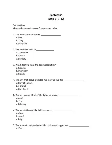 Pentecost