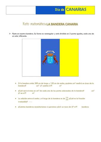 Reto matemático: La Bandera Canaria
