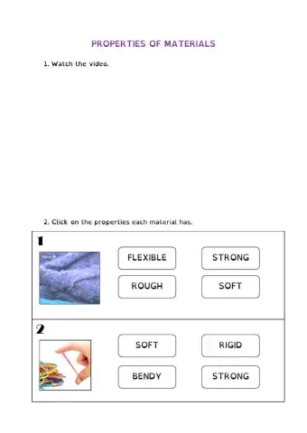 Properties of materials
