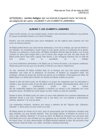 Alibabá y los cuarenta ladrones