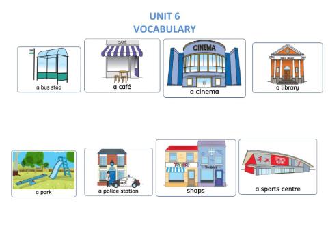 Vocabulary worksheet: city places