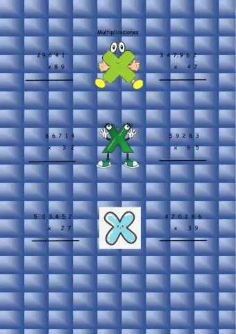 Ficha de multiplicaciones