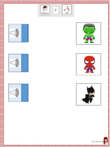 Escuchar y unir superhéroes