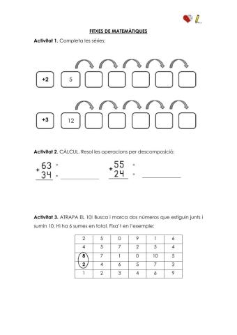 Fitxa repàs matemàtiques