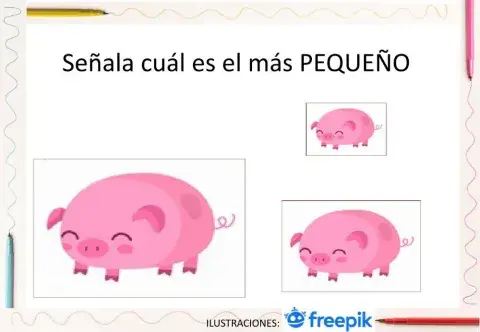 Concepto grande-pequeño