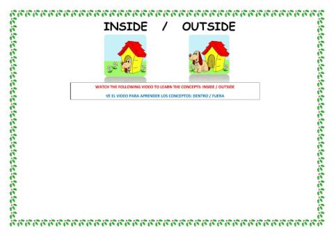 Inside - outside the swimming pool