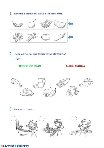 Hábitos alimentación saudable