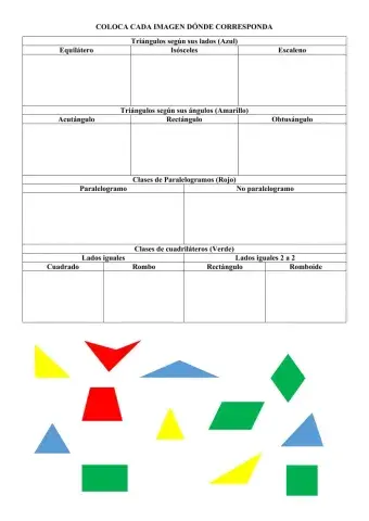 Examen Unidad 11. Triángulos y cuadriláteros.