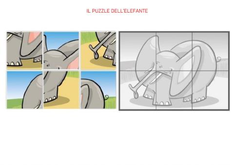 25 - puzzle dell'elefante