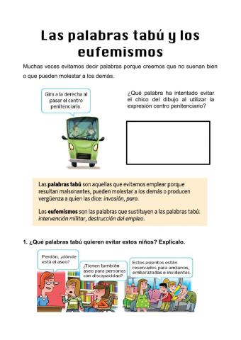 Palabras tabú y eufenismos