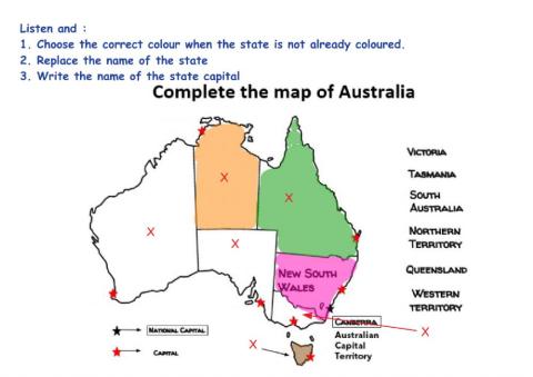 Complete Australia map