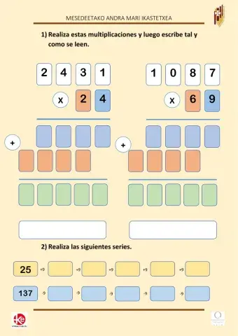 Multiplicaciones, divisiones y fracciones