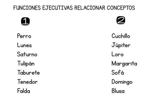 Relacionar palabras